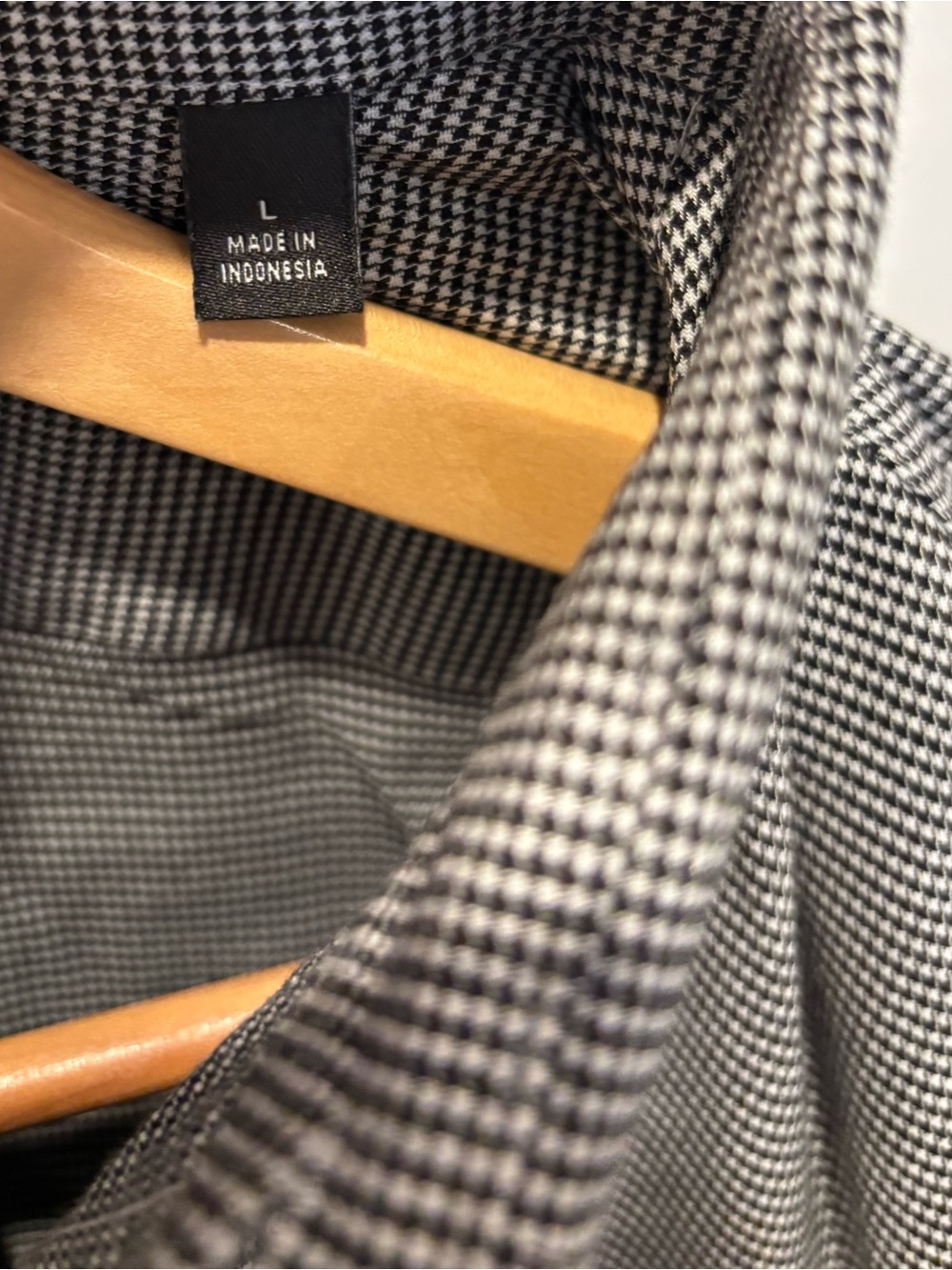 NWOT Lauren Ralph Lauren Soft Stretch Shirt Men’s Large Gray Check Regular Fit - Picture 4 of 7